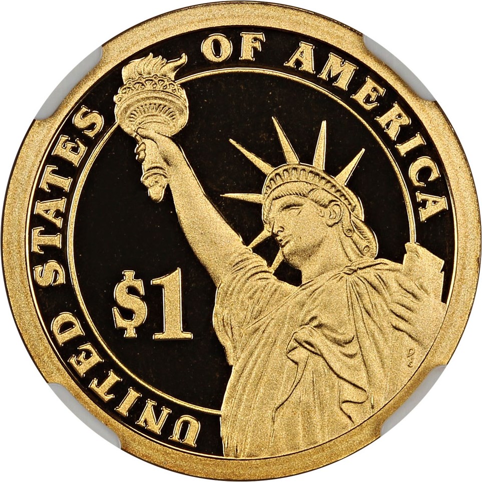 image for: 2010-S Franklin Pierce $1 NGC Proof 69 UCAM