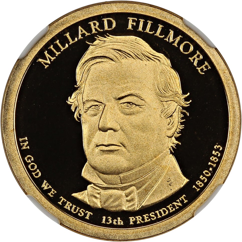 image for: 2010-S Millard Fillmore $1 NGC Proof 69 UCAM