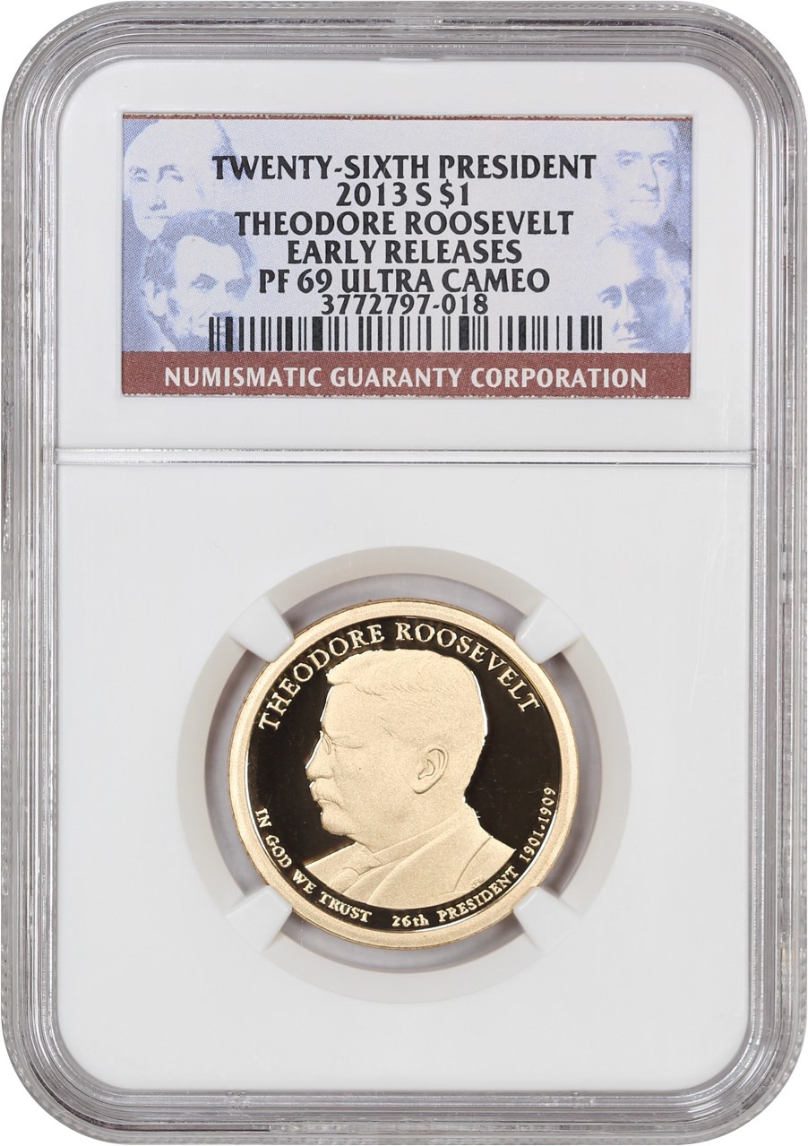 image for: 2013-S Theodore Roosevelt $1 NGC Proof 69 UCAM (Early Releases)