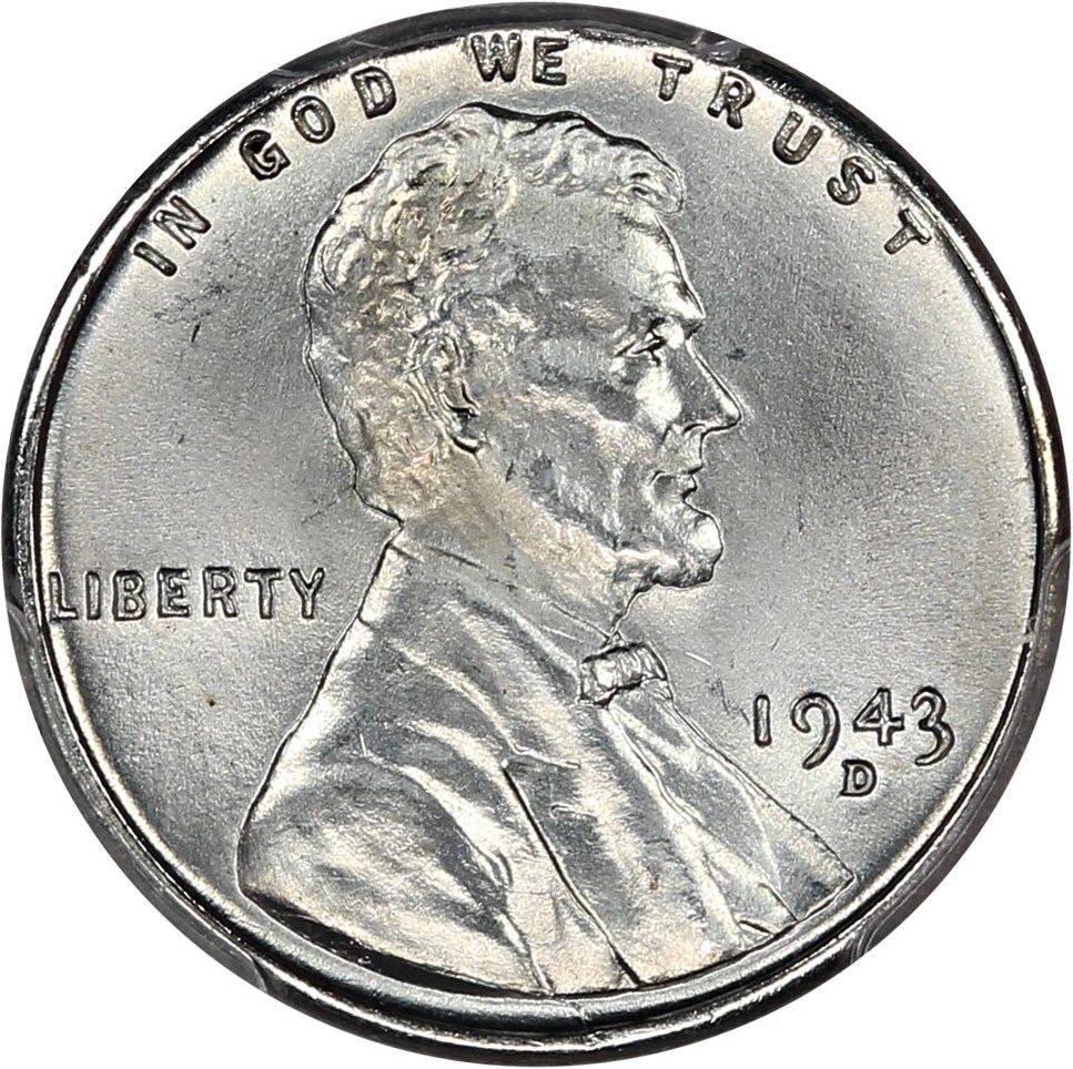 1943-D 1c PCGS MS65