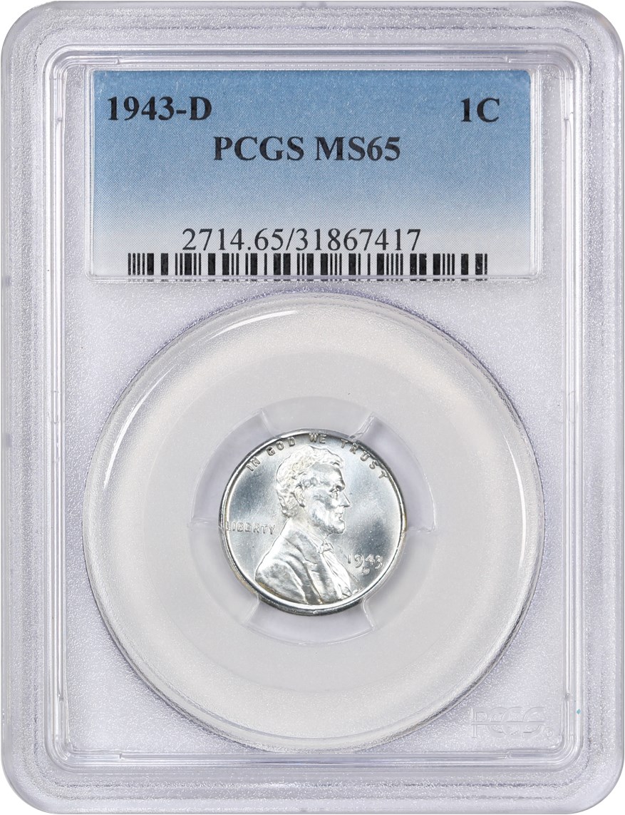 1943-D 1c Steel MS65 thumbnail 9