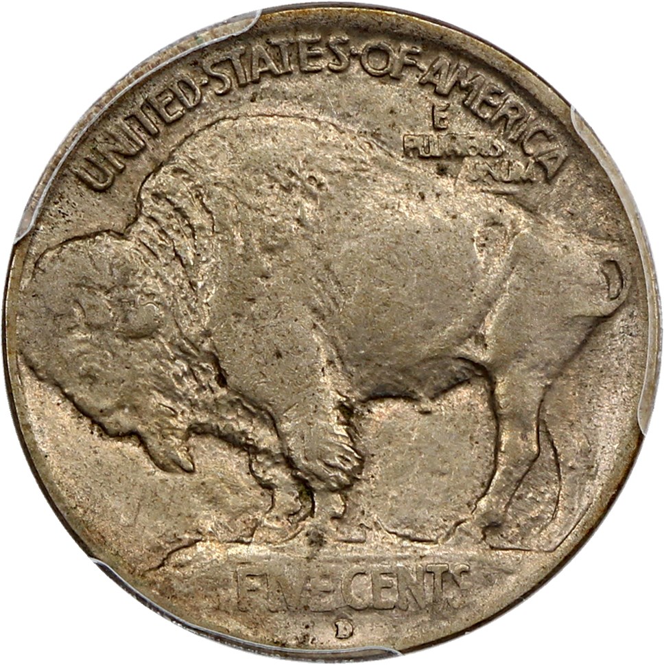 1913-D 5c Buffalo, Type 1 AU55 thumbnail 2