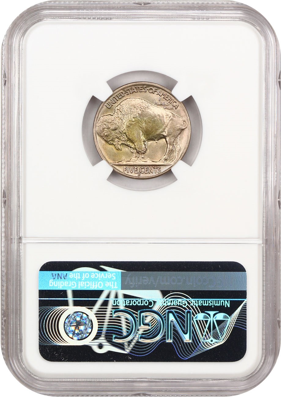 1938-D/D 5c Buffalo VG10 CAC thumbnail 4