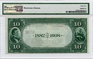 image for: FR. 539 1882 2nd Charter Period 2nd Issue Date Back $10 St. Louis Missouri PMG Very Fine 35