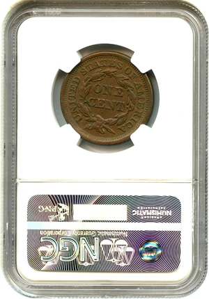 image for: 1857 1c NGC AU55 BN (Small Date)