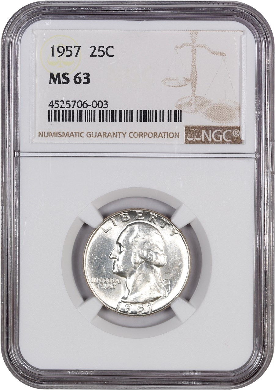1957 25c XF40 thumbnail 3