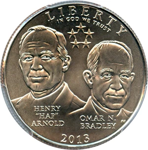 image for: 2013-D 50c 5 Star Generals PCGS MS69