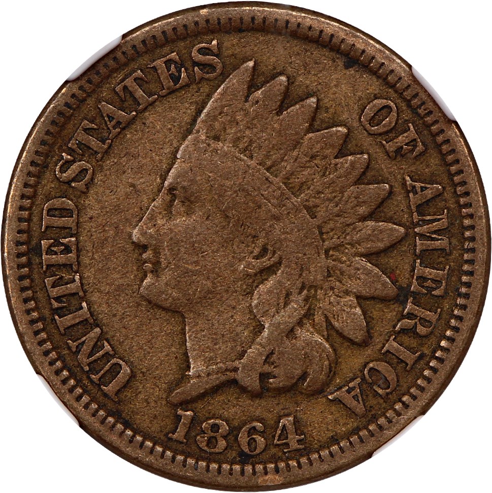 1864 1c NGC VF30 (Copper Nickel)