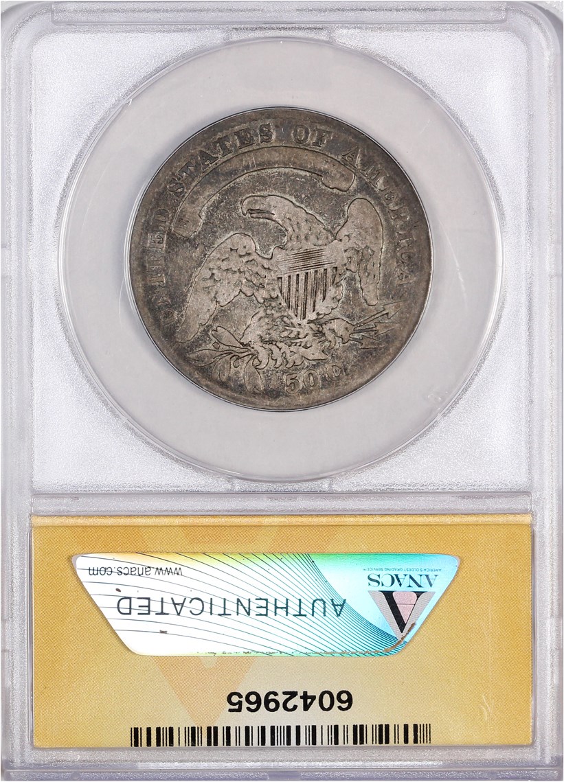1834 50c Large Date, Large Letters AG3 CAC thumbnail 12