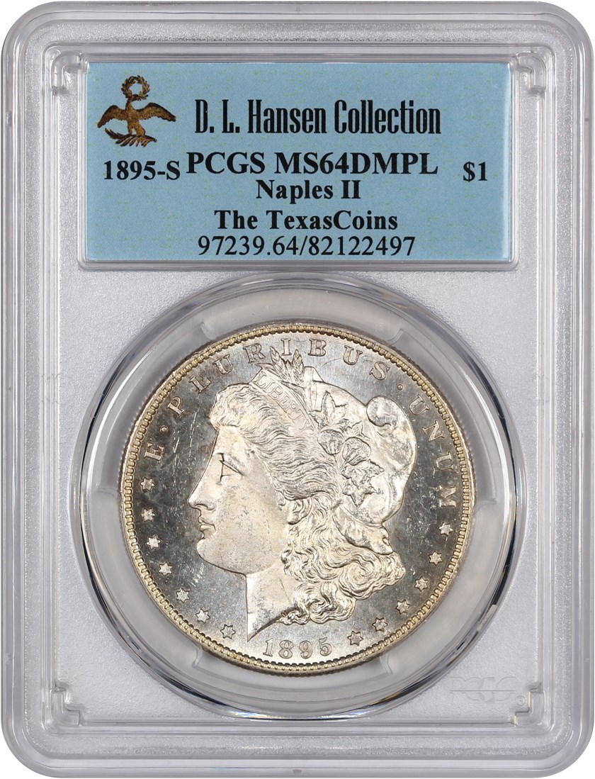 image for: 1895-S $1 PCGS MS64 DMPL 