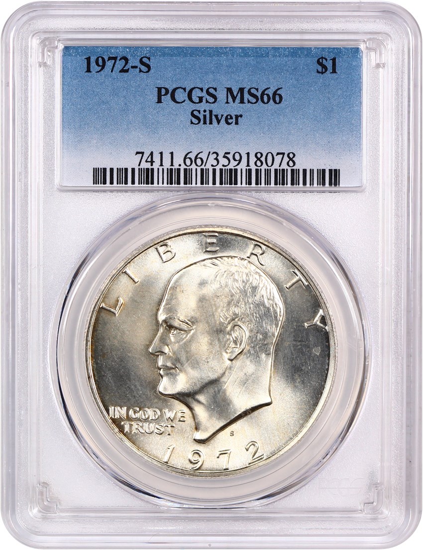 1972-S $1  Silver MS63 thumbnail 21