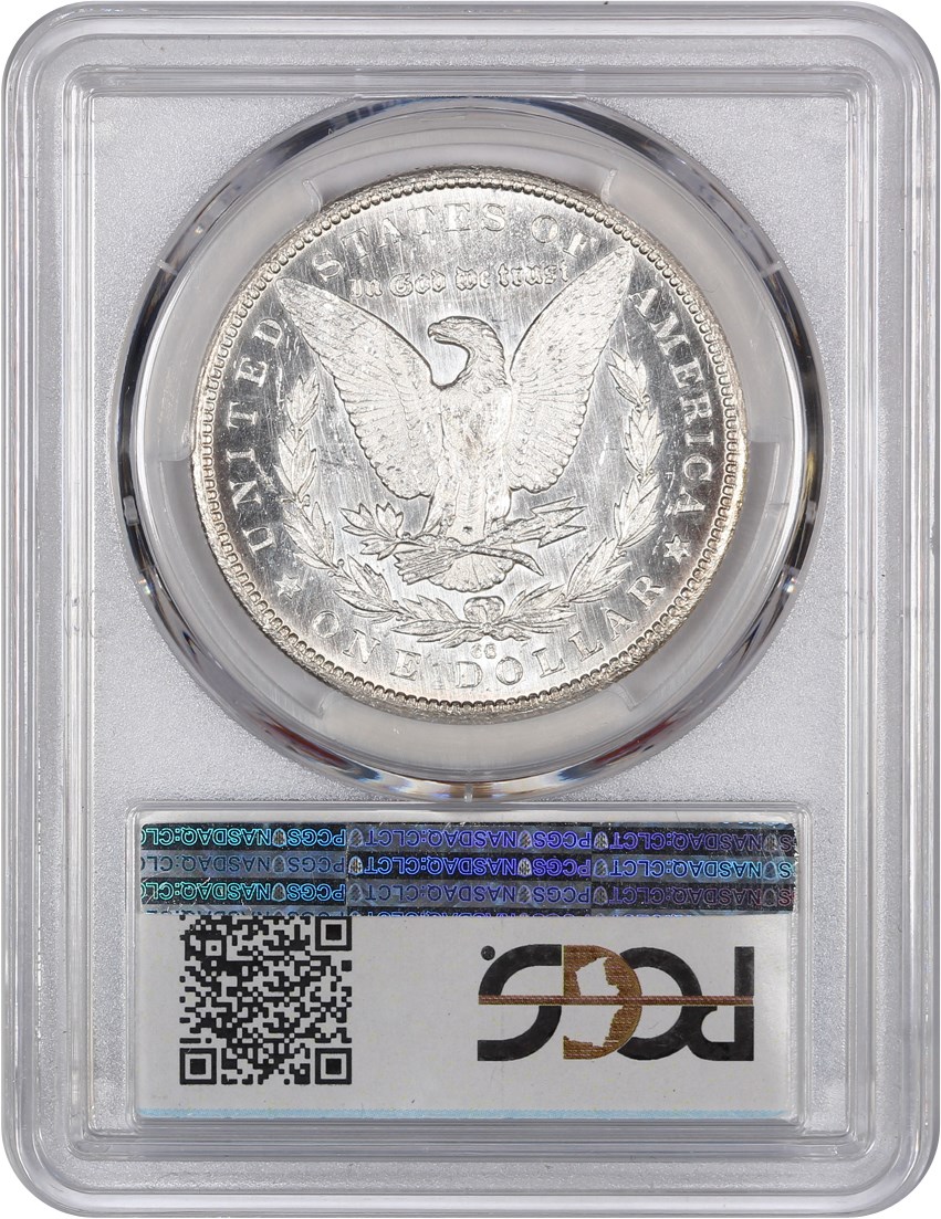 image for: 1879-CC $1 PCGS MS63 DMPL (Capped Die) 