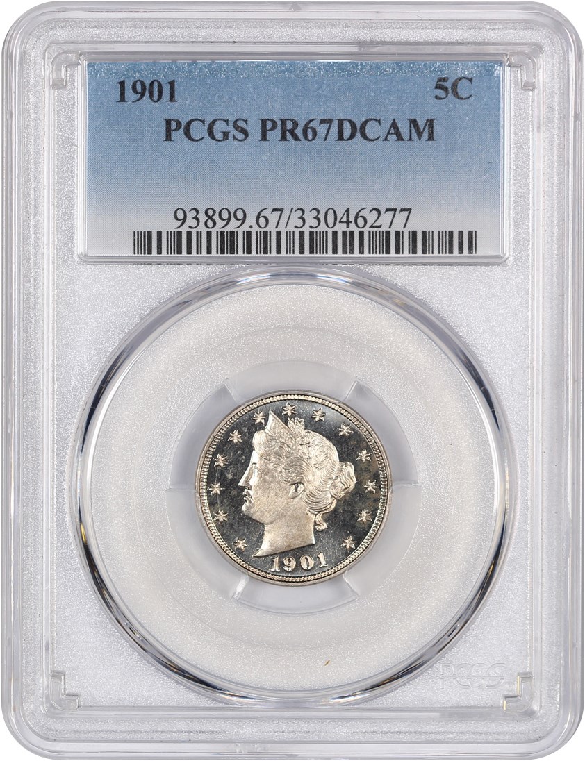 image for: 1901 5c PCGS Proof 67 DCAM