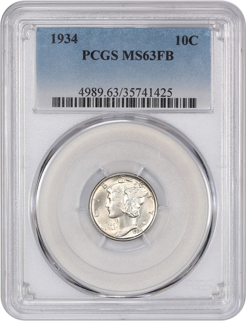 1934 10c MS FB MS61 FB thumbnail 7