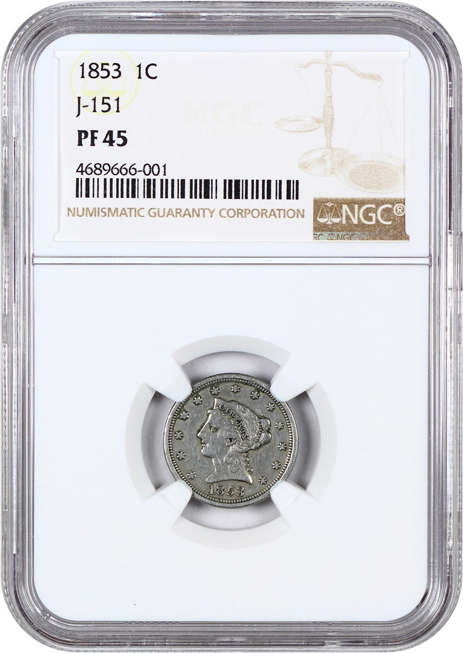 image for: 1853 Pattern 1C NGC Proof 45 (J-151)
