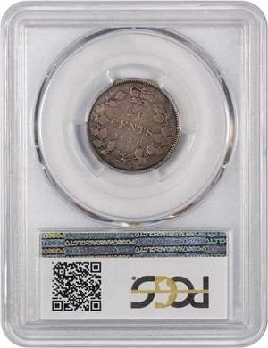 image for: Canada: 1858 20C PCGS F12 (Blundered I in GRATIA)