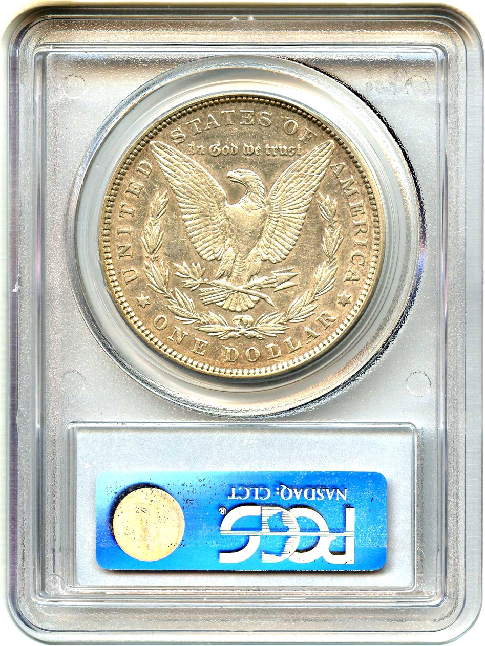 image for: Hot 50 VAM: 1884 $1 PCGS XF45 (VAM-5  Doubled Ear) 