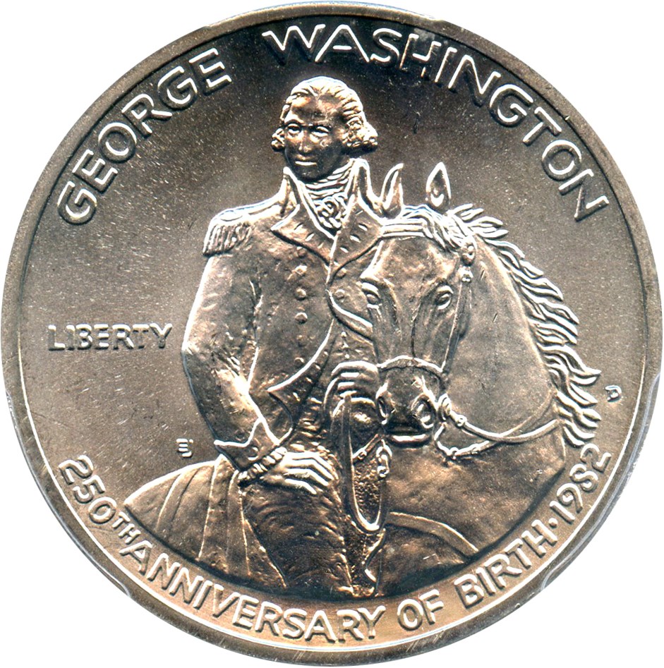 1982 D Washington 250th Anniversary of Birth Half Dollar Silver MS