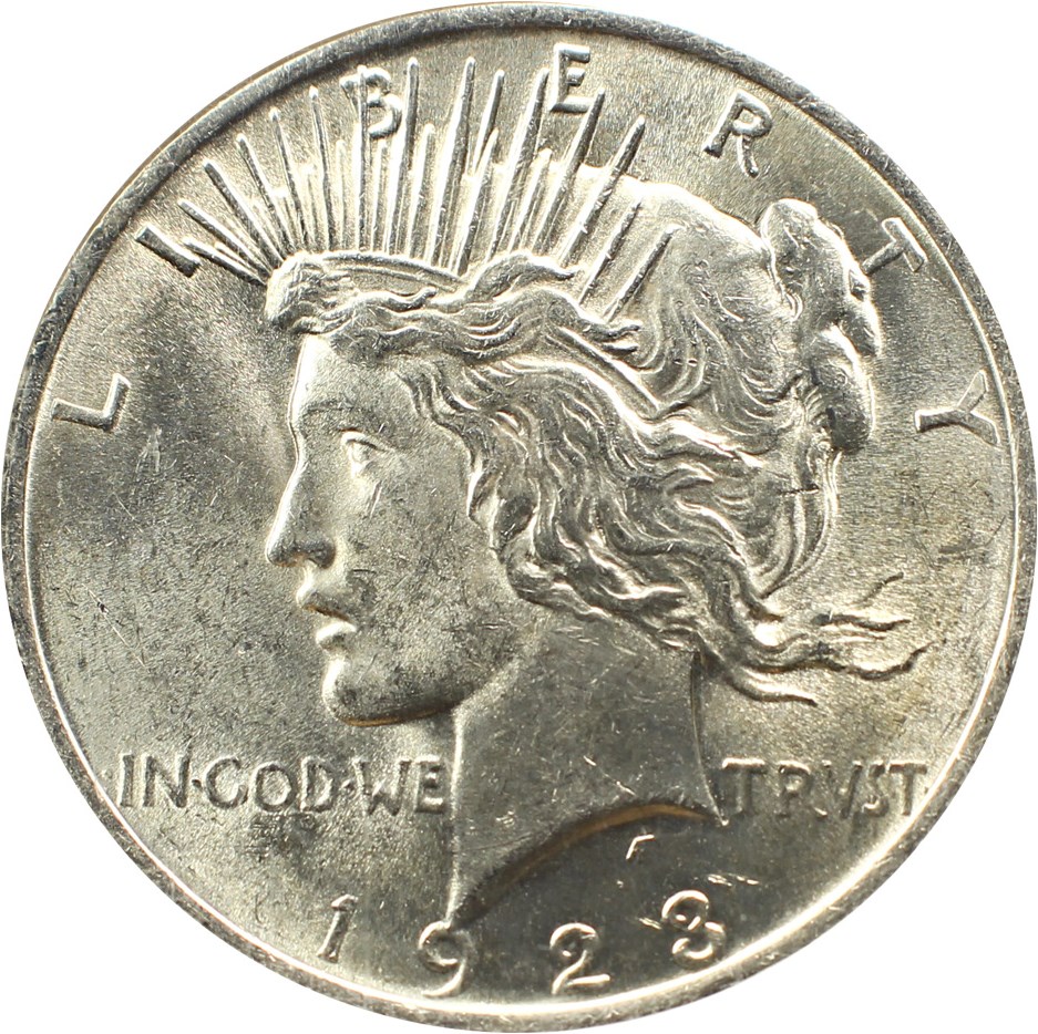 1923 $1 NGC Brilliant Uncirculated