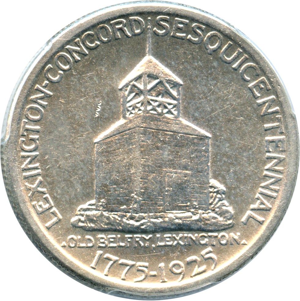 1925 50c Lexington-Concord VF30 CAC thumbnail 14