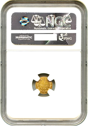 image for: 1876 Cal. Gold 50c NGC MS62 (BG-1038)