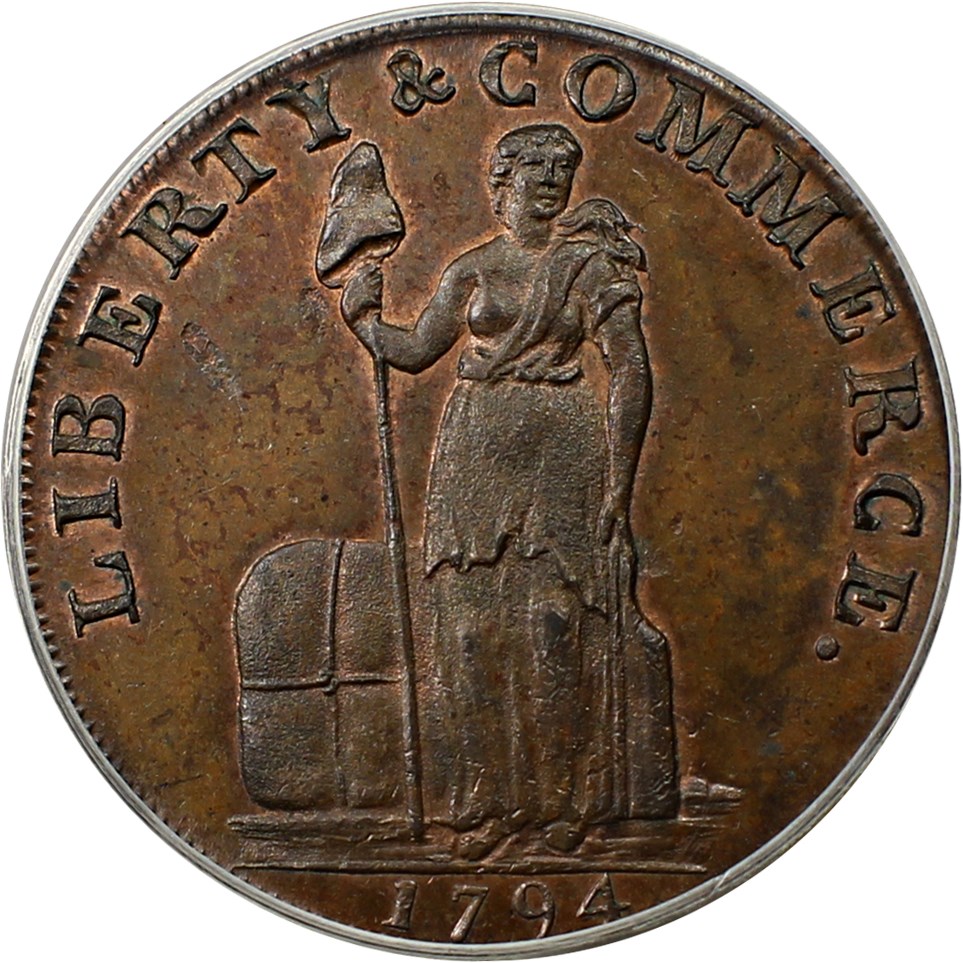 image for: 1794 Talbot Cent PCGS MS64 RB (NEW YORK)