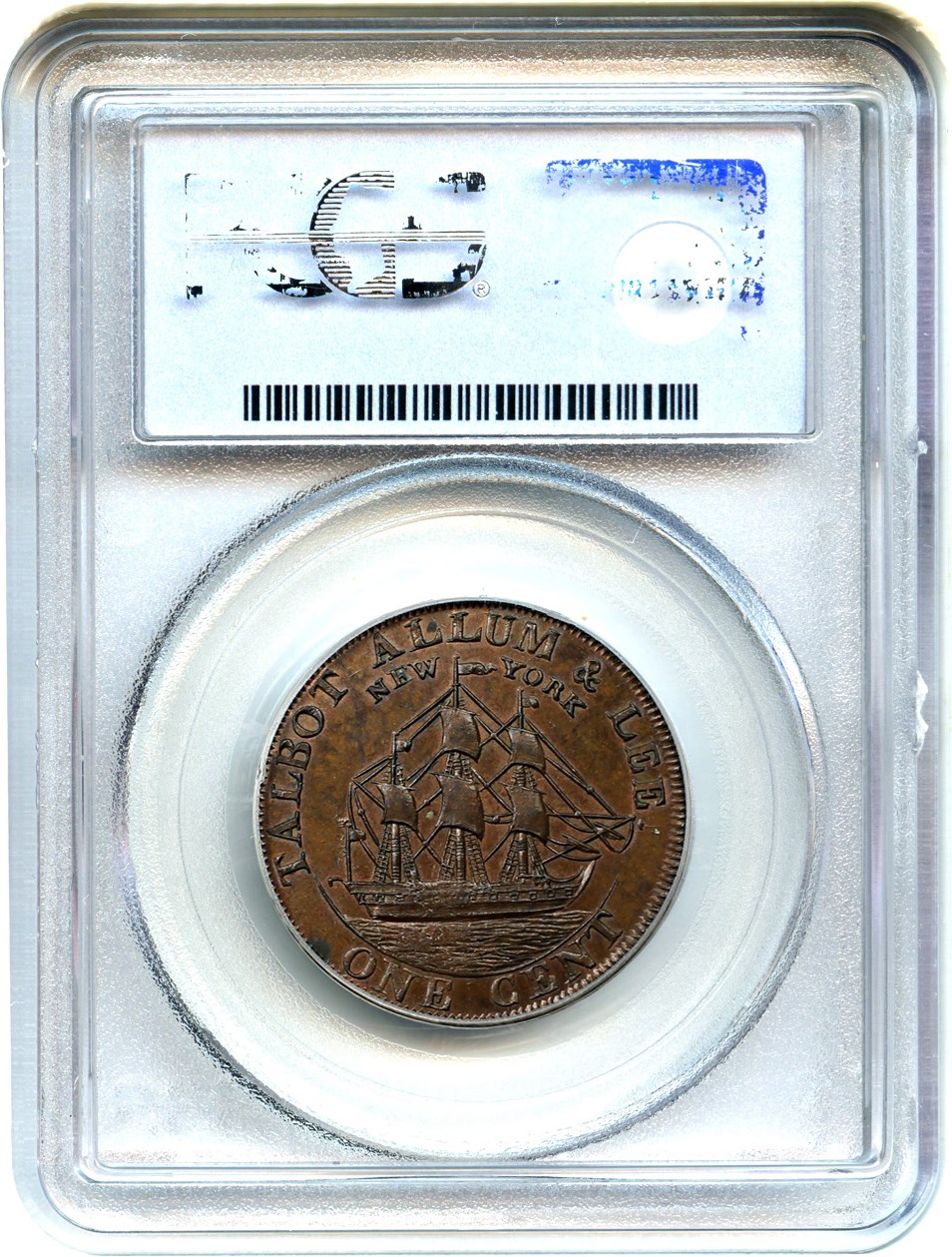 image for: 1794 Talbot Cent PCGS MS64 RB (NEW YORK)