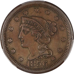image for: 1856 1c PCGS XF45 (Upright 5)