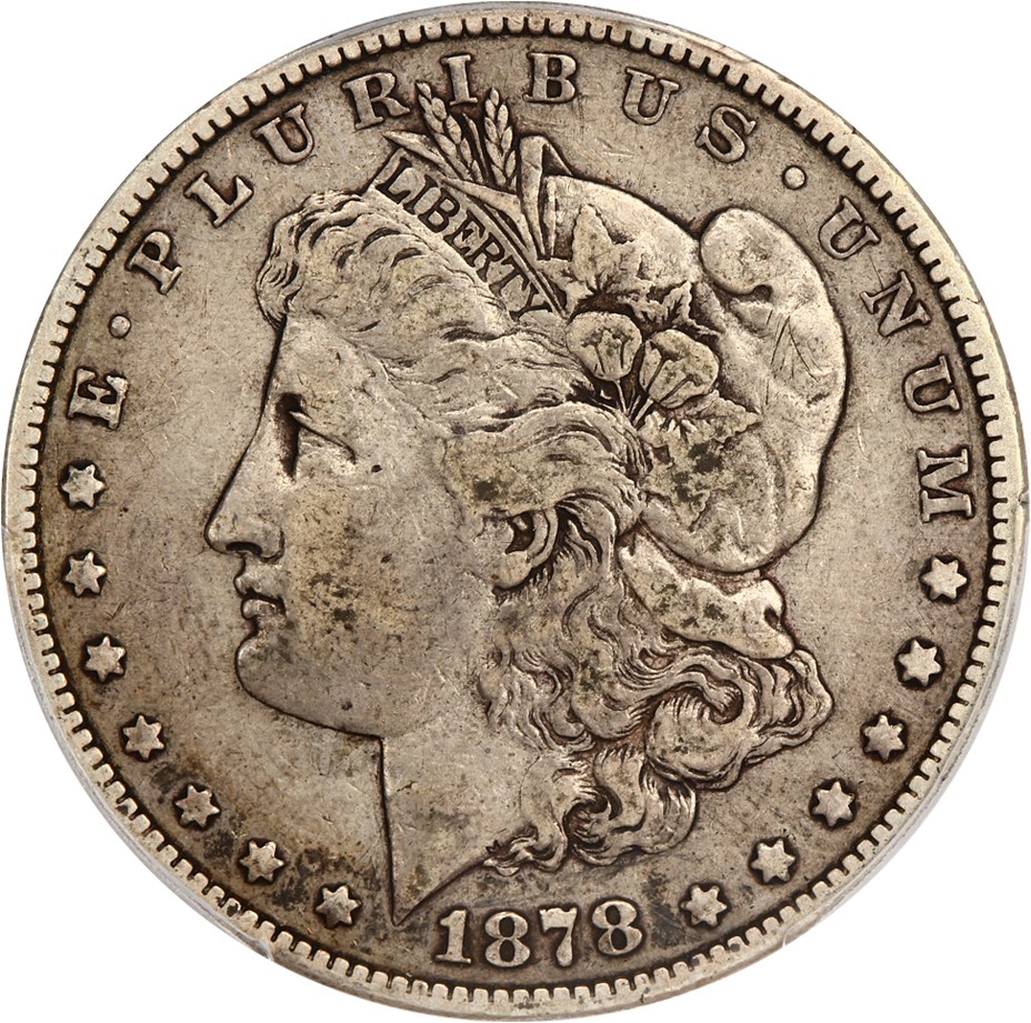 image for: Top 100 VAM: 1878-S $1 PCGS/CAC F15 (VAM-62  Long Arrow Shaft)