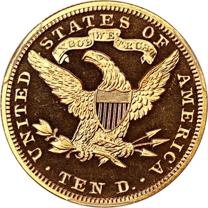 image for: 1895 $10 PCGS/CAC Proof 64 DCAM