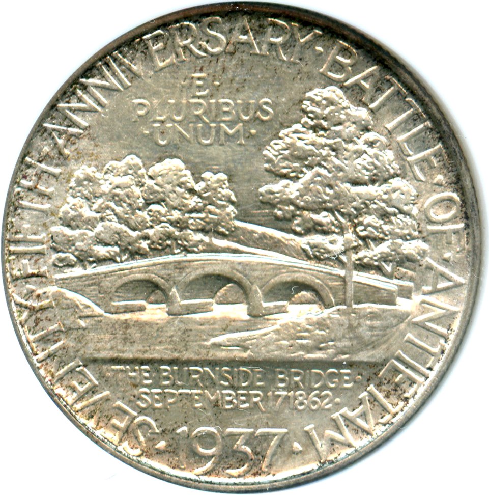 1937 50c Antietam AU55 thumbnail 2