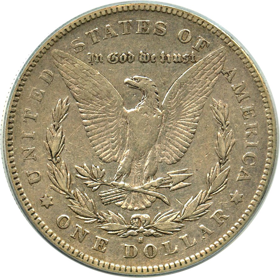 image for: Top 100 VAM: 1879-S $1 PCGS XF40 (Reverse of 1878  VAM-34) 