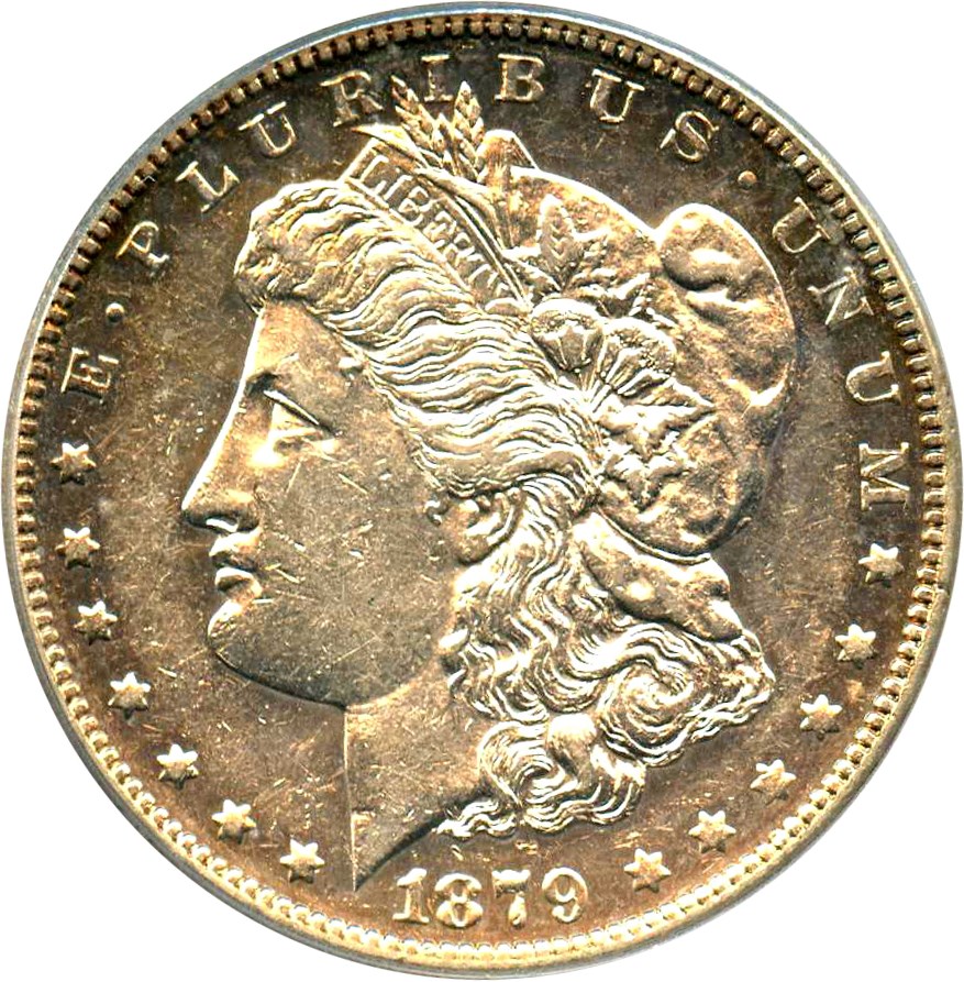 image for: Top 100 VAM: 1879-S $1 PCGS AU50 (Reverse of 1878  VAM-46) 