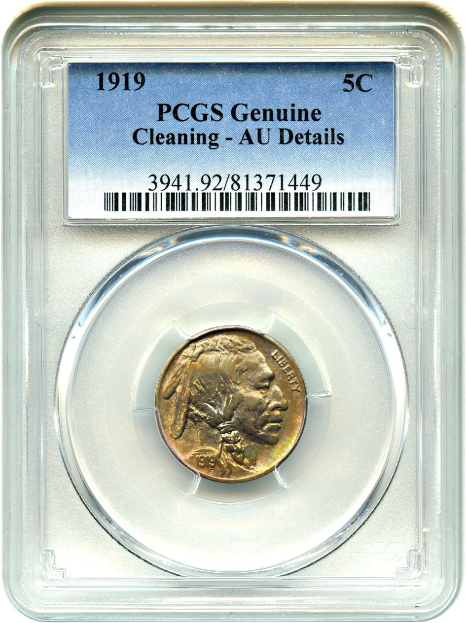 1919 5c VG10 CAC thumbnail 8