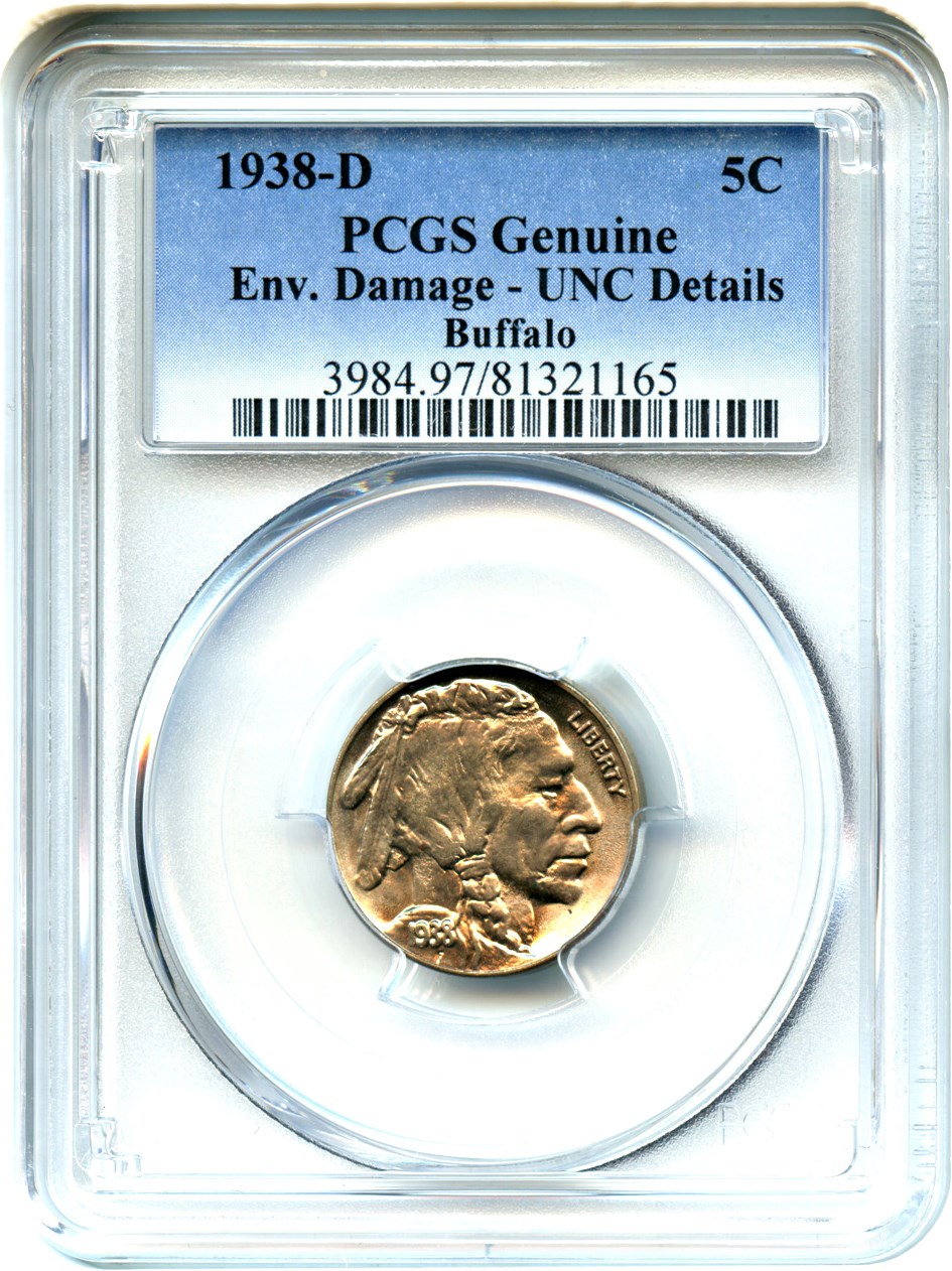 1938-D 5c Buffalo VG10 thumbnail 3