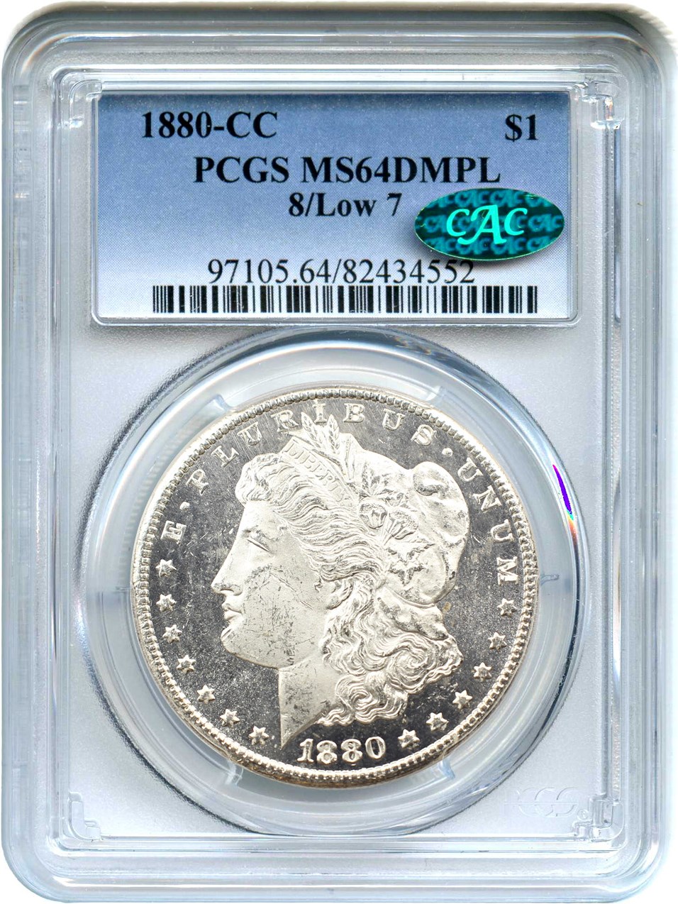 1880-CC $1  8/Low 7 MS DMPL MS64 DMPL thumbnail 15