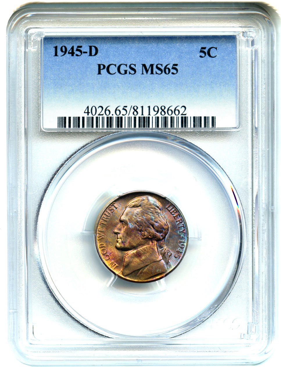 1945-D 5c Silver MS60 thumbnail 26