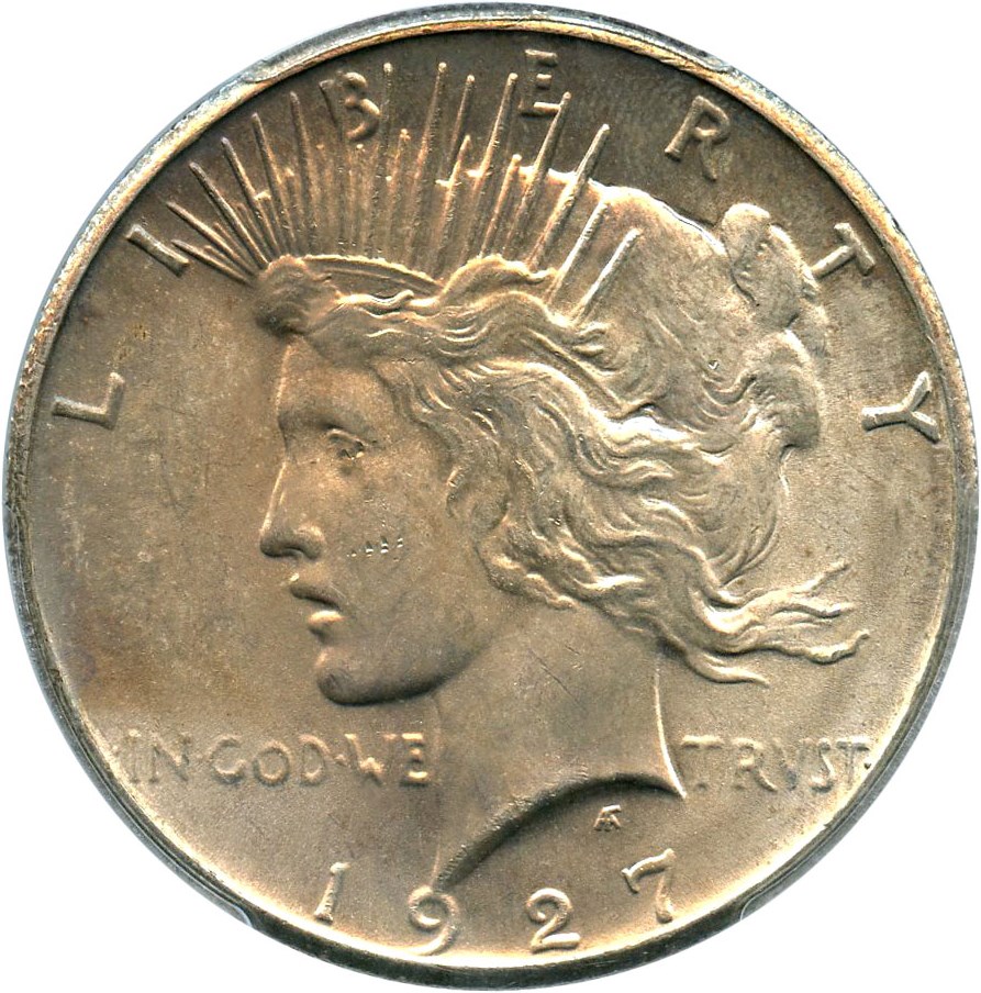 1927 $1 PCGS UNC Details (Questionable Color)