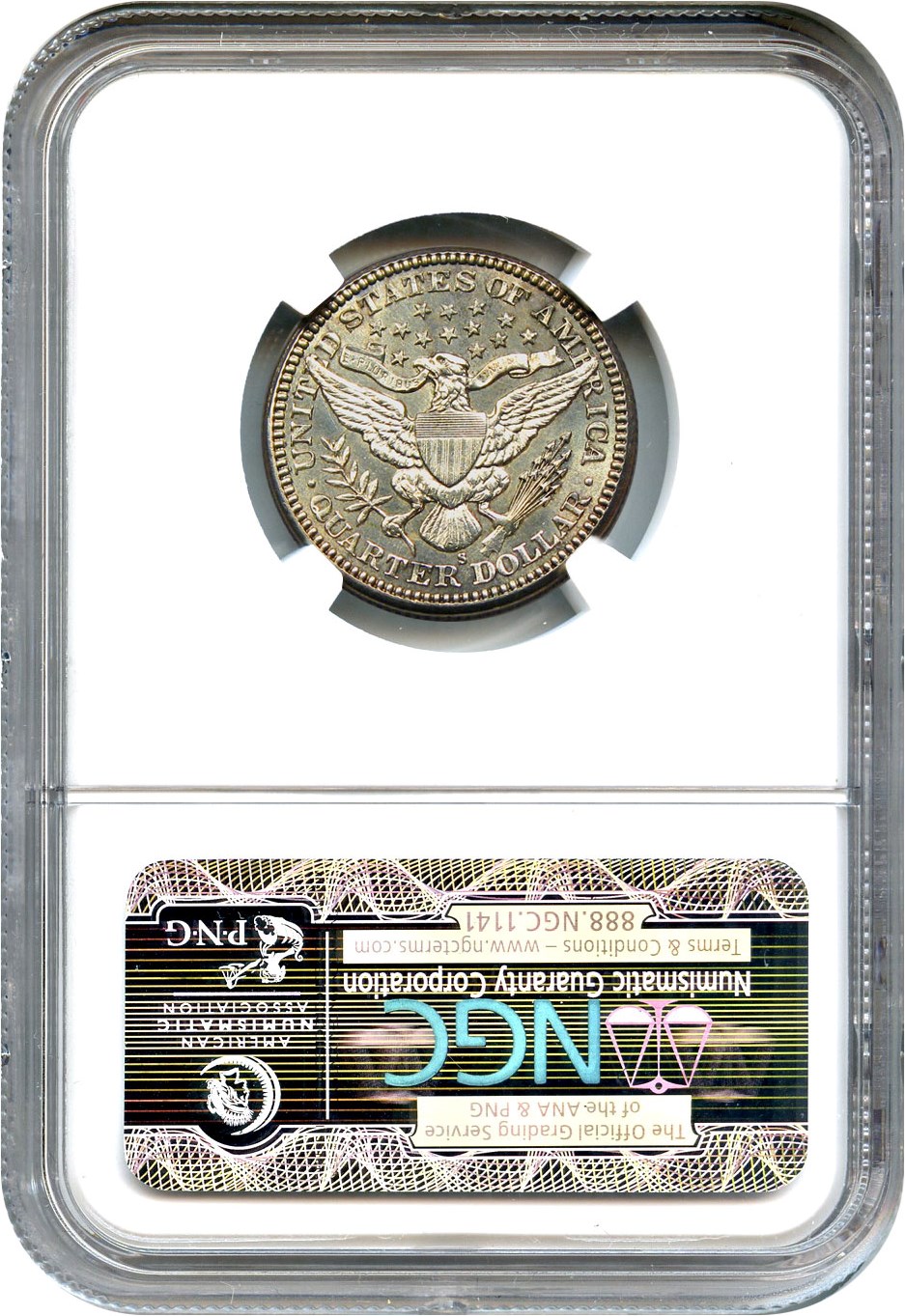 1913-S 25c AU53 CAC thumbnail 11