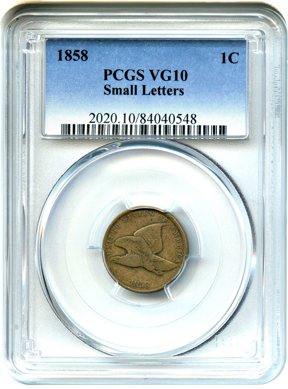 1858 1c Small Letters VG10 thumbnail 3
