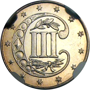 image for: 1858 3cS NGC/CAC Proof 64 CAM