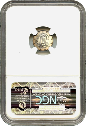 image for: 1858 3cS NGC/CAC Proof 64 CAM