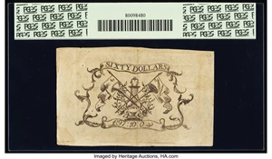 image for: South Carolina February 8, 1779 $60 PCGS Extremely Fine 40....