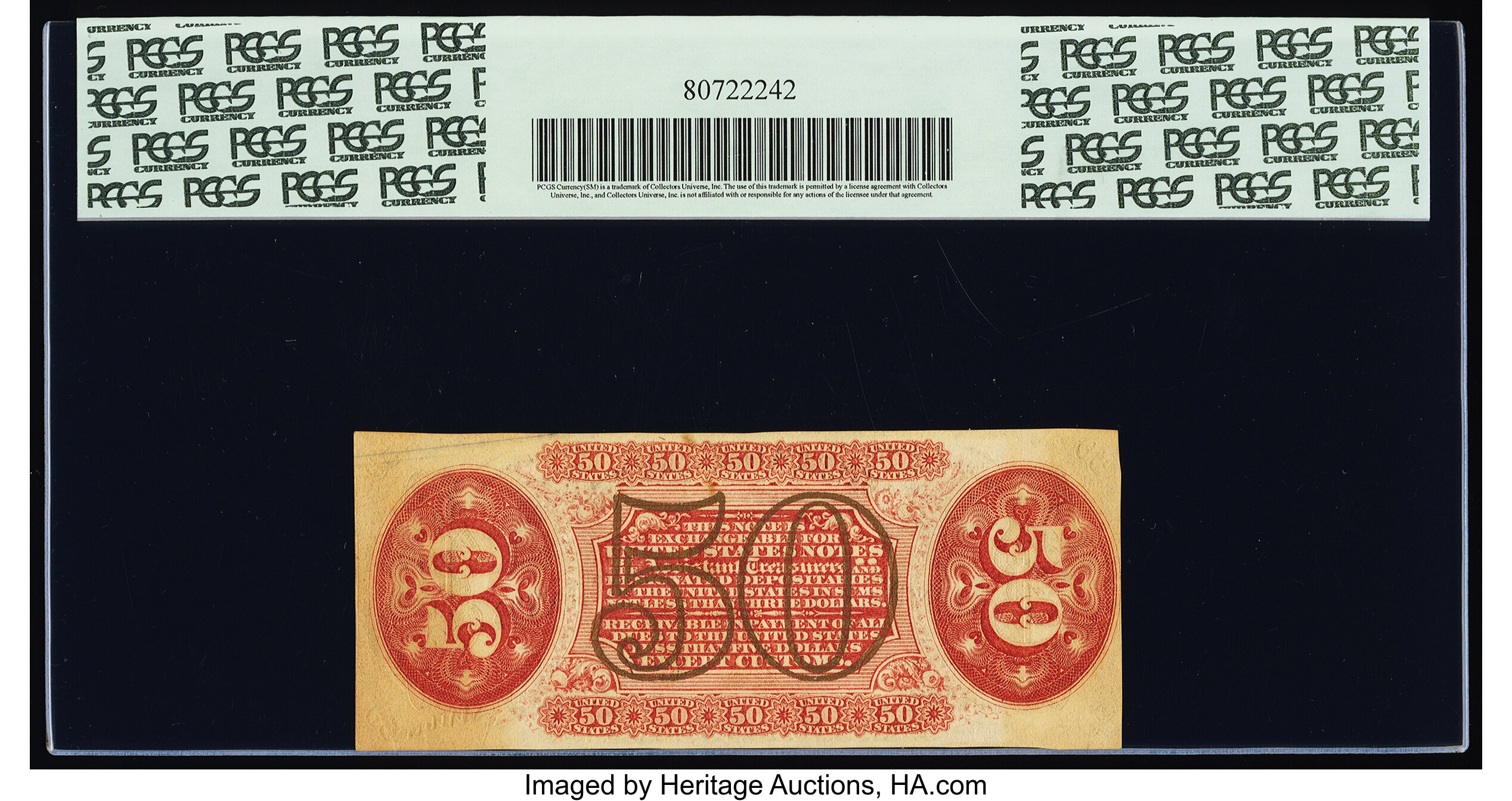 image for: Fr. 1346 50¢ Third Issue Justice PCGS Choice About New 58....