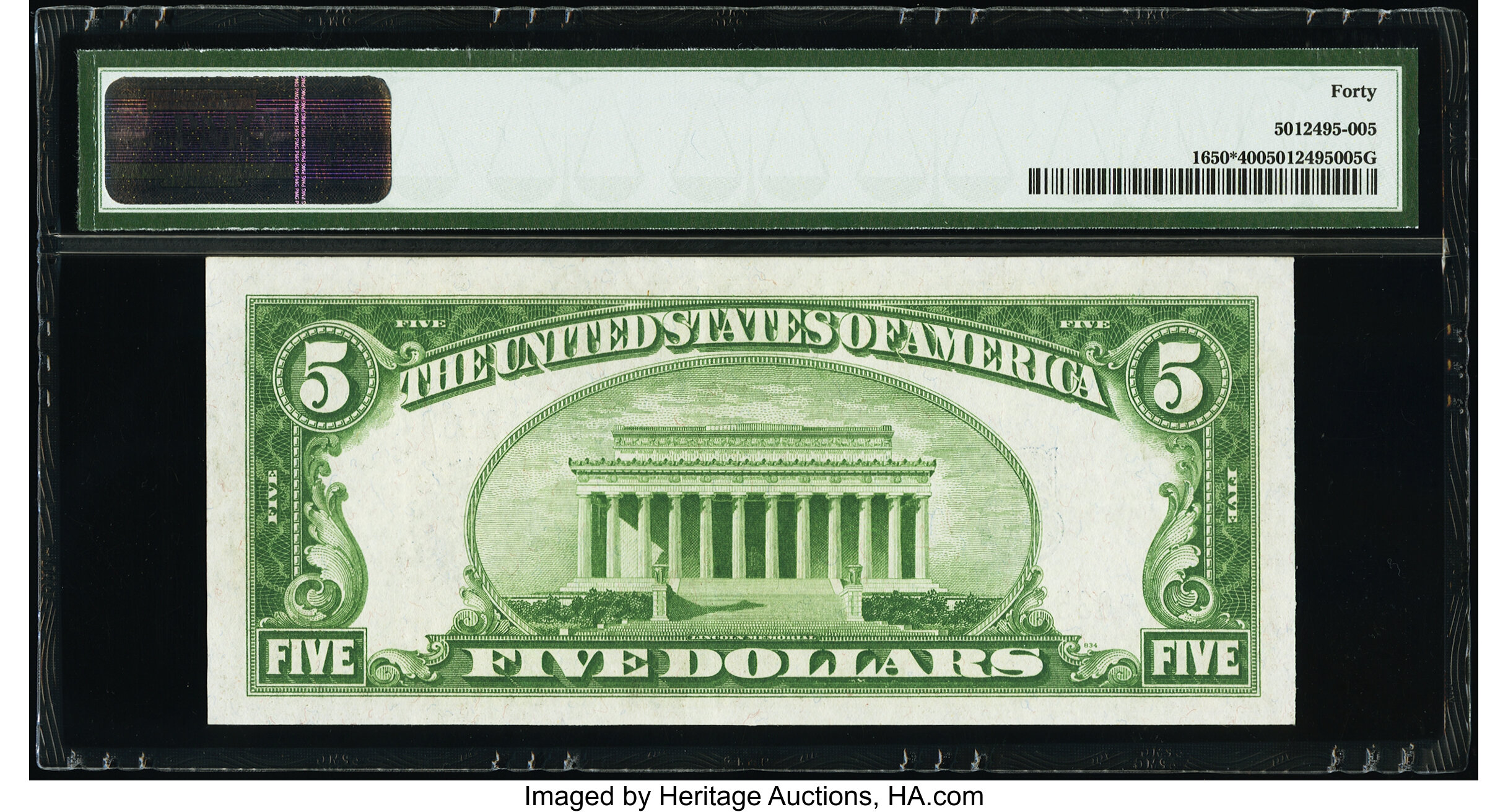 image for: Fr. 1650* $5 1934 Silver Certificate Star. PMG Extremely Fine 40....