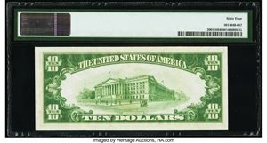 image for: Fr. 2001-H $10 1928A Federal Reserve Note. PMG Choice Uncirculated 64....