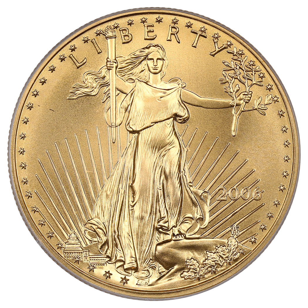 image for: 2006 Gold Eagle $50 PCGS MS69 (First Strike)