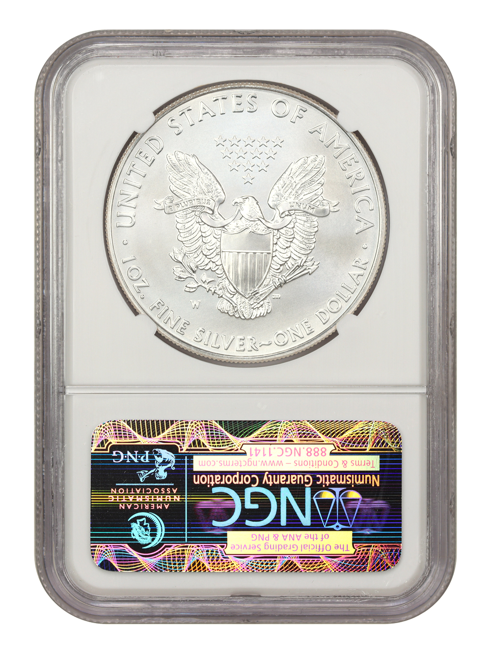 image for: 2011-W Silver Eagle $1 NGC MS70 (25th Anniversary)
