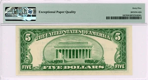 image for: FR. 1657 1953B $5 Silver Certificate PMG Gem UNC 65 EPQ