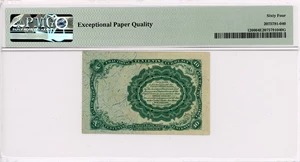 image for: FR. 1266 5th Issue Fractional Currency 10c PMG Choice UNC 64 EPQ (William Meredith Short Thick Key)